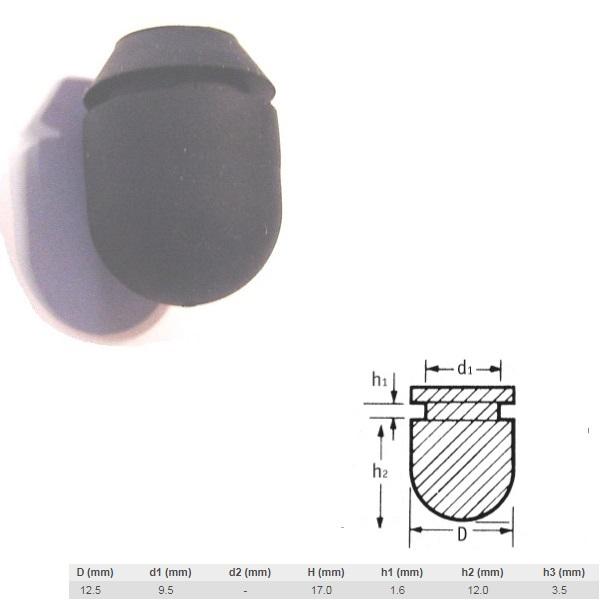 Thumb do produto Batente / Pé PVC  12.5x9.5x17x1.6x12x3.5mm  MGO