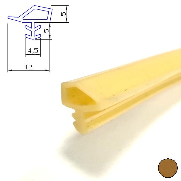 Thumb do produto Perfil PVC Portas e Janelas 5x12x4.5x5mm (ShA74) Castanho MGO