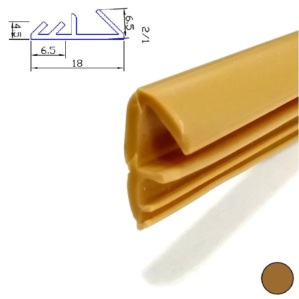 Thumb do produto Perfil PVC Portas e Janelas 4.5x6.5x18mm (ShA74) Castanho MGO